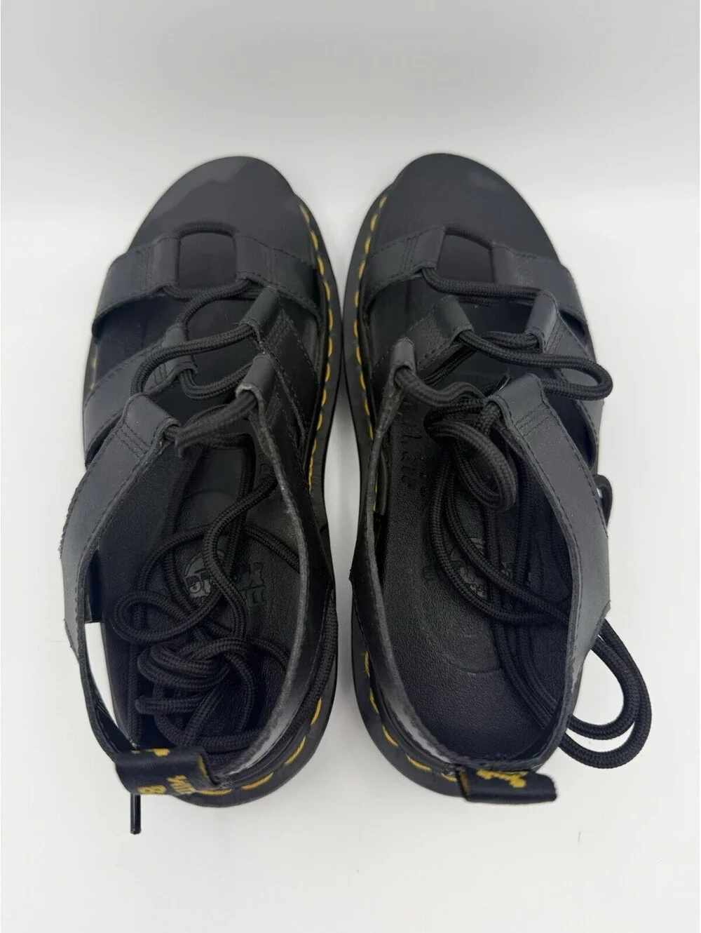 Dr Martens Doc Nartilla Sandals Women's Size 7 Black Gladiator Style Sandal